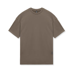 0715. Core Mesh Oversized Tee - Deep Taupe