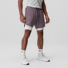 0866. Tetra-Lite® 7" Liner Short - Moonscape "Cyber"/White