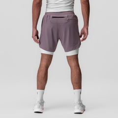 0866. Tetra-Lite® 7" Liner Short - Moonscape "Cyber"/White