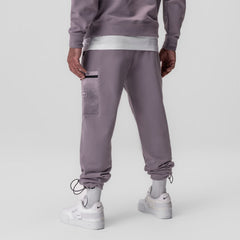 0914. Tech-Terry™ Paneled Cinch Cargo Jogger - Moonscape/Wave-Dye