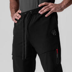 0690. Tetra-Lite® Tech High Rib Jogger - Black "Cyber"