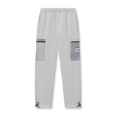 0914. Tech-Terry™ Paneled Cinch Cargo Jogger - Heather Grey/Wave-Dye
