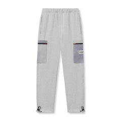 0914. Tech-Terry™ Paneled Cinch Cargo Jogger - Heather Grey/Wave-Dye