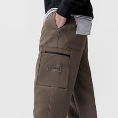0736. Tech-Terry™ Cinch Cargo Jogger - Deep Taupe