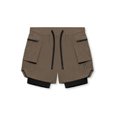 0651. Tetra-Lite® 5" Liner Cargo Short - Deep Taupe