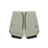 0866. Tetra-Lite® 7" Liner Short - Sage "ASRV"/Black