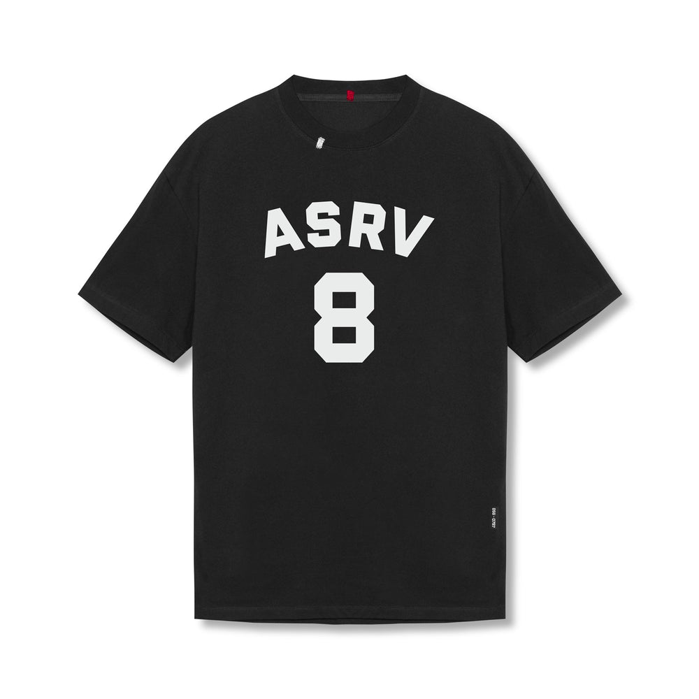 0797. Tech Essential™ Relaxed Tee - Black "ASRV 8"