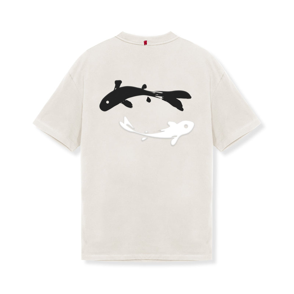 0797. Tech Essential™ Relaxed Tee - Stone "Koi"