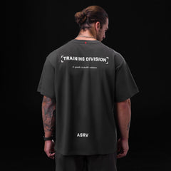0797. Tech Essential™ Relaxed Tee - Space Grey "TD"