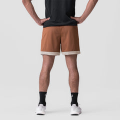 0795. SilverPlus™ Mesh Reversible Short - Rust/Beige