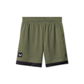 0795. SilverPlus™ Mesh Reversible Short - Olive/Black