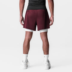 0991. Ion-Mesh 5" Liner Short - Crimson