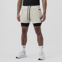 0651. Tetra-Lite® 5" Liner Cargo Short - Stone