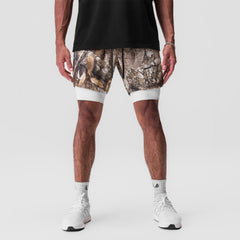 0866. Tetra-Lite® 7" Liner Short - Realtree® Camo / White / White "Win