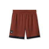 0795. SilverPlus™ Mesh Reversible Short - Brick/Black