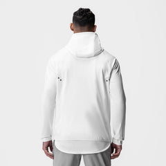 0943. Performance Fleece Zip Hoodie - White