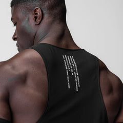 0949. Laser-Vent™ Singlet Tank - Black/White