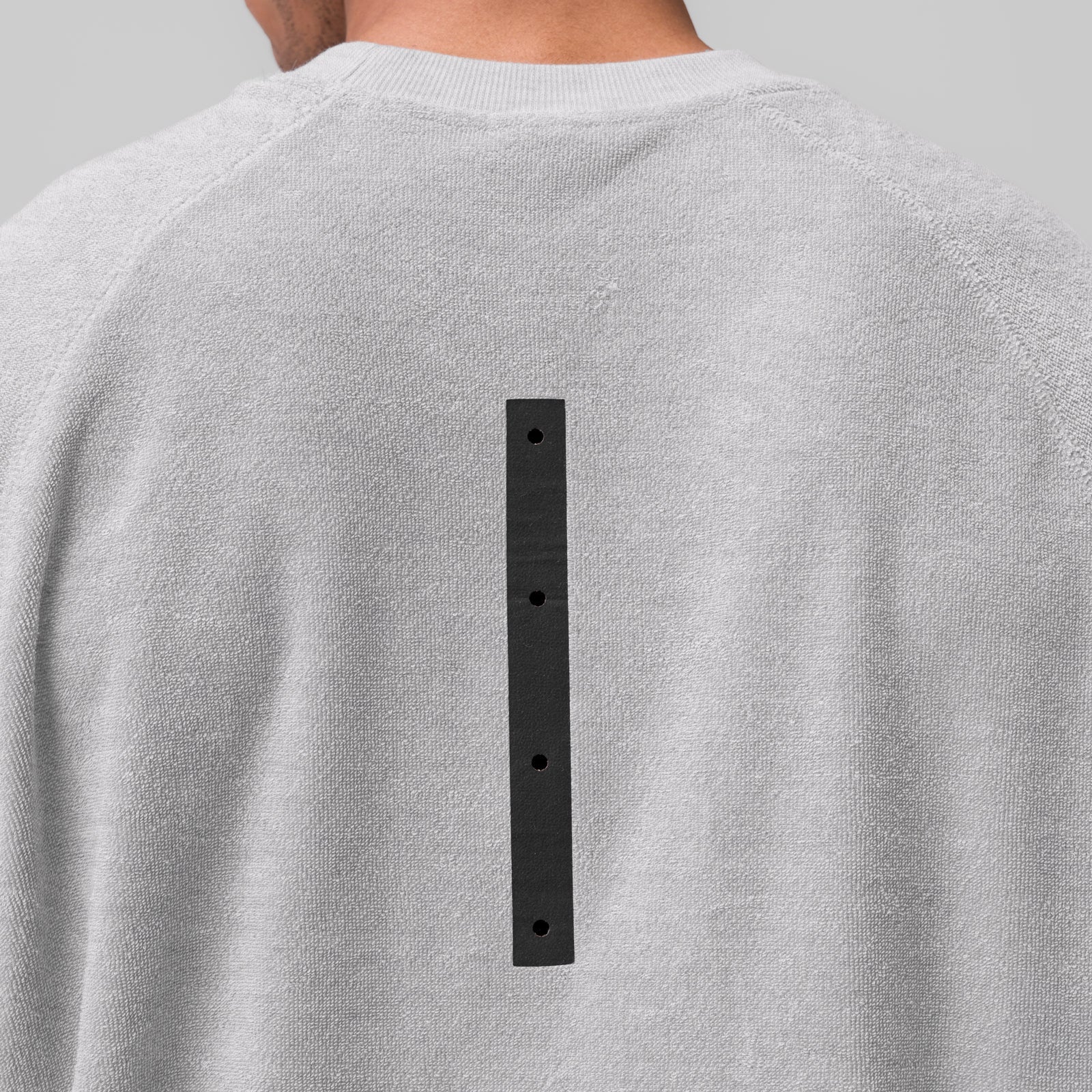 1092. Towel Terry Cutoff - Heather Grey