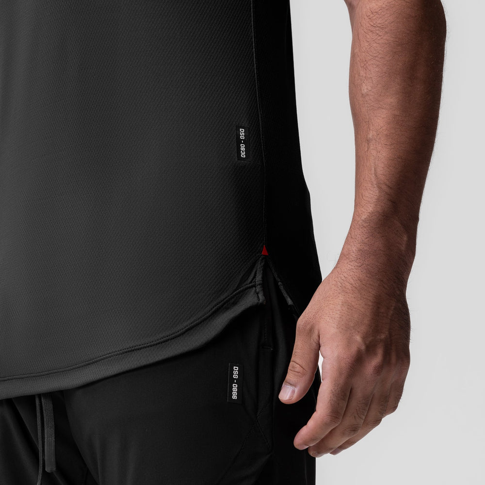 0830. AeroSilver® Tank Top - Black "RP"