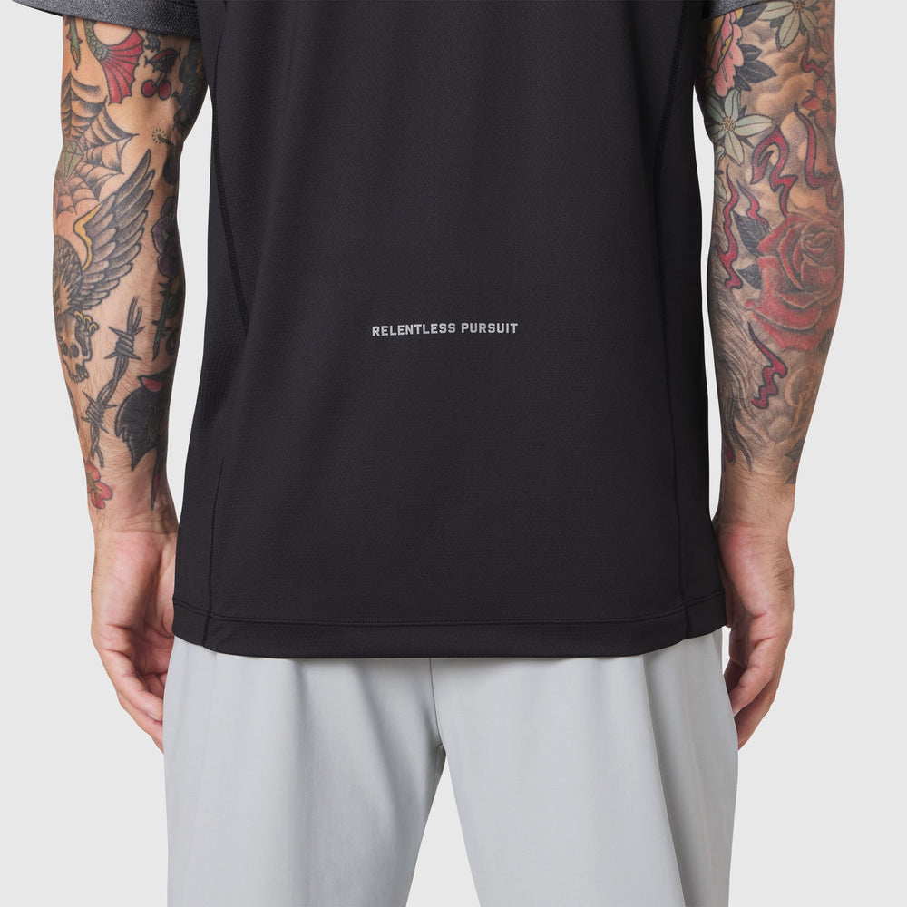 1191. AEROSILVER® UPF50+ Run Tee - Black