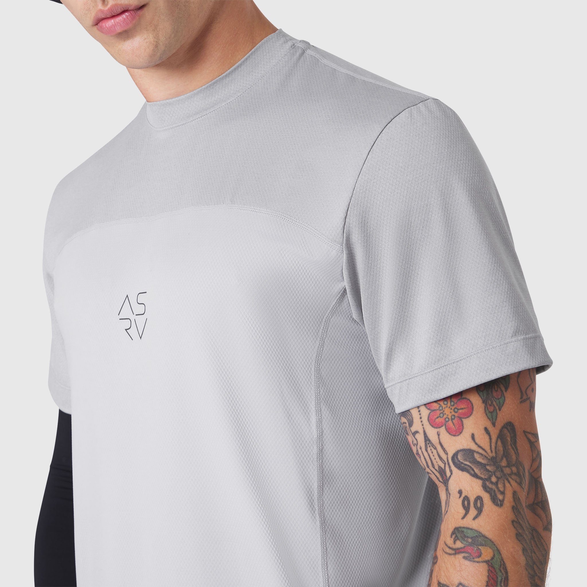 1191. AEROSILVER® UPF50+ Run Tee - Slate Grey