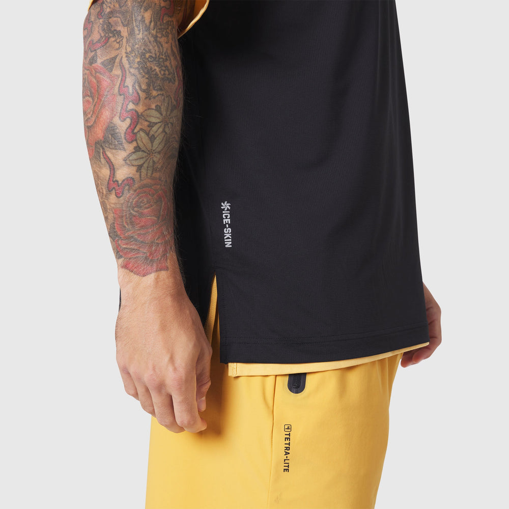 1186. SUPIMA® Ice-Skin™ Reversible Tee - Amber/Black
