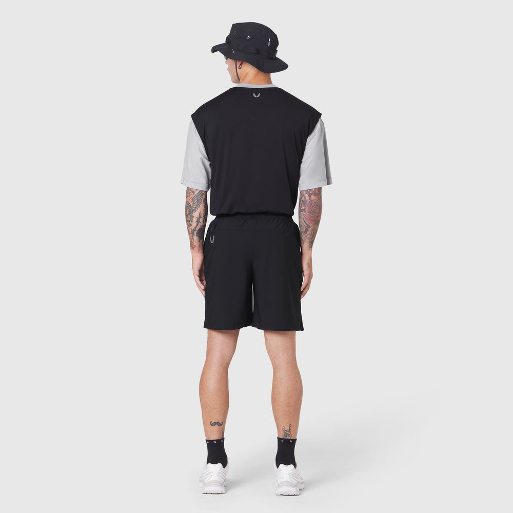 1186. SUPIMA® Ice-Skin™ Reversible Tee - Slate Grey/Black