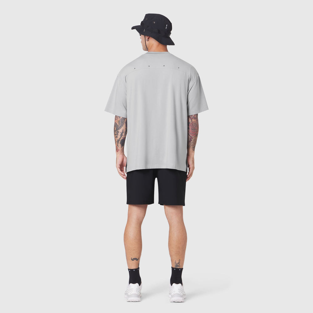 1186. SUPIMA® Ice-Skin™ Reversible Tee - Slate Grey/Black