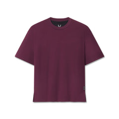 1186. SUPIMA® Ice-Skin™ Reversible Tee - Merlot/Black