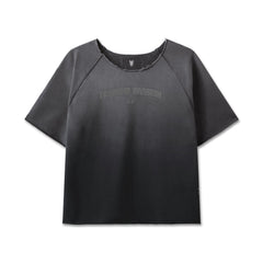 1114. Vintage Raw Hem Pump Cover - Black Sun Fade