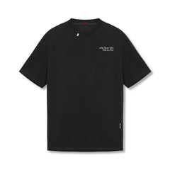 0797. Tech Essential™ Relaxed Tee - Black "Brush Wings/ASRV"