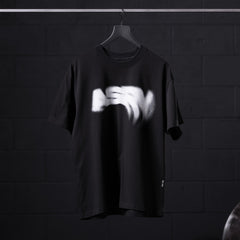 0797. Tech Essential™ Relaxed Tee - Black "Signal Lost"