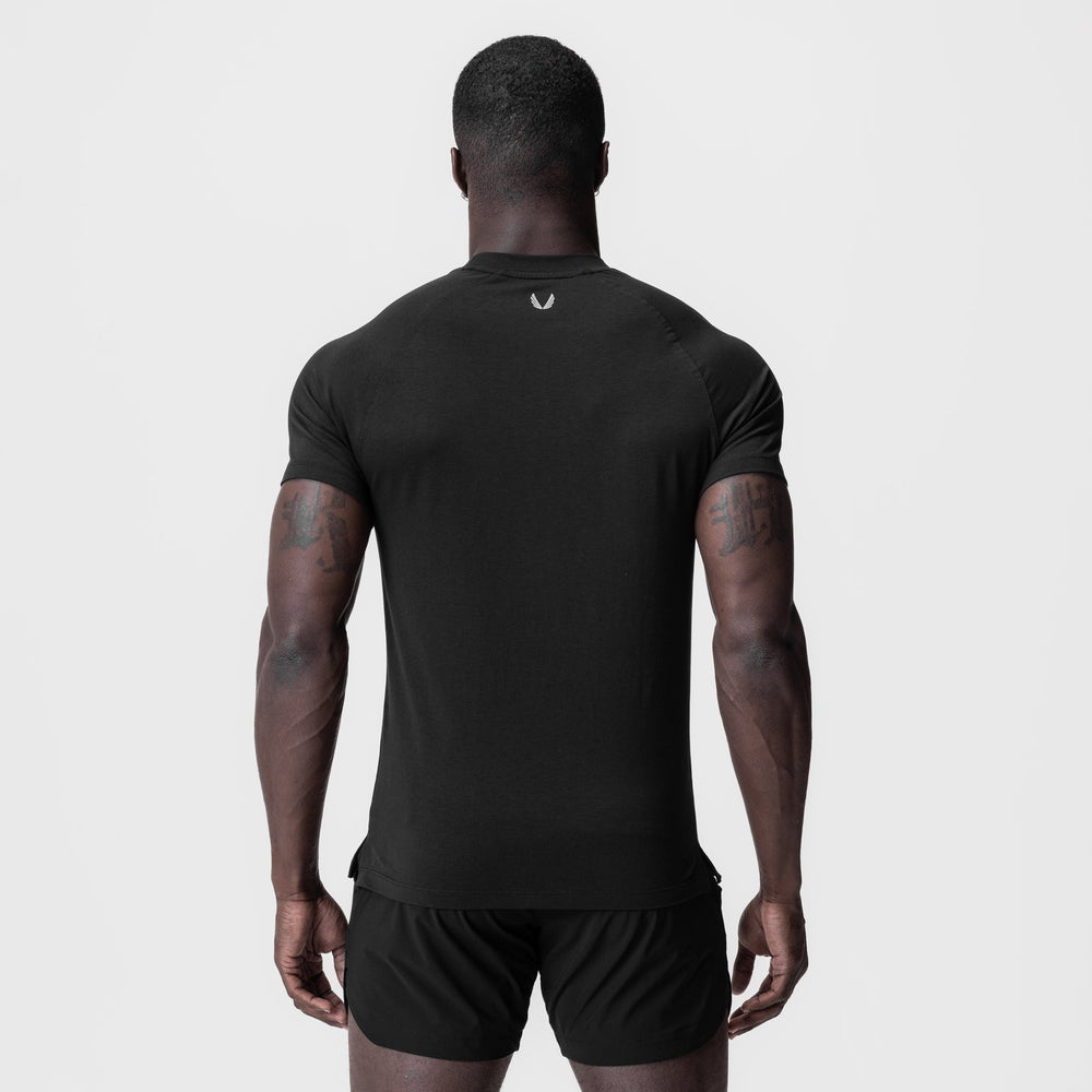 0919. Supima® Fitted Tee - Black