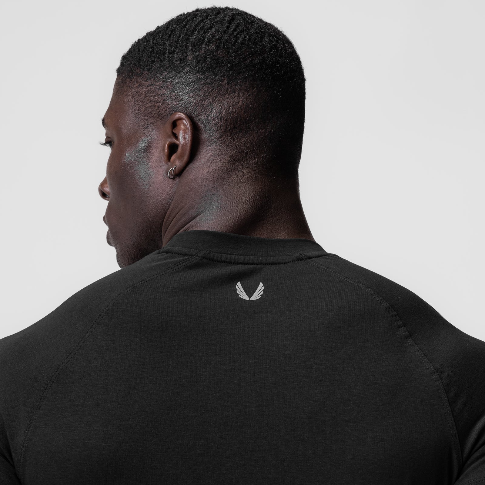0919. Supima® Fitted Tee - Black
