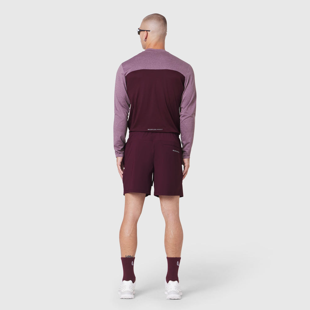 1190. AEROSILVER® UPF50+ Run Long Sleeve - Merlot