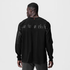 0851. Tech Essential™ Relaxed Long Sleeve - Black/Black "OTWR"