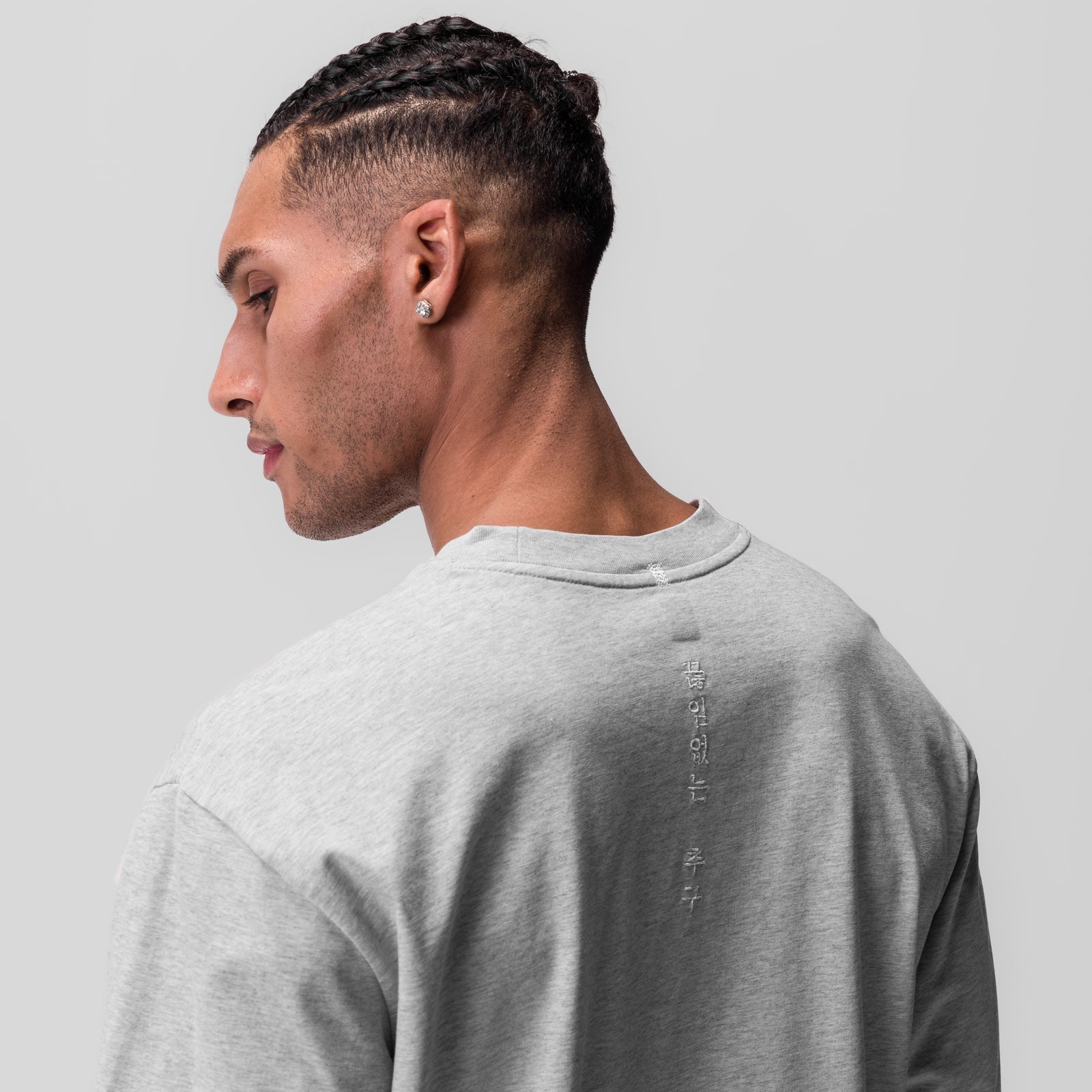 0851. Tech Essential™ Relaxed Long Sleeve - Heather Grey
