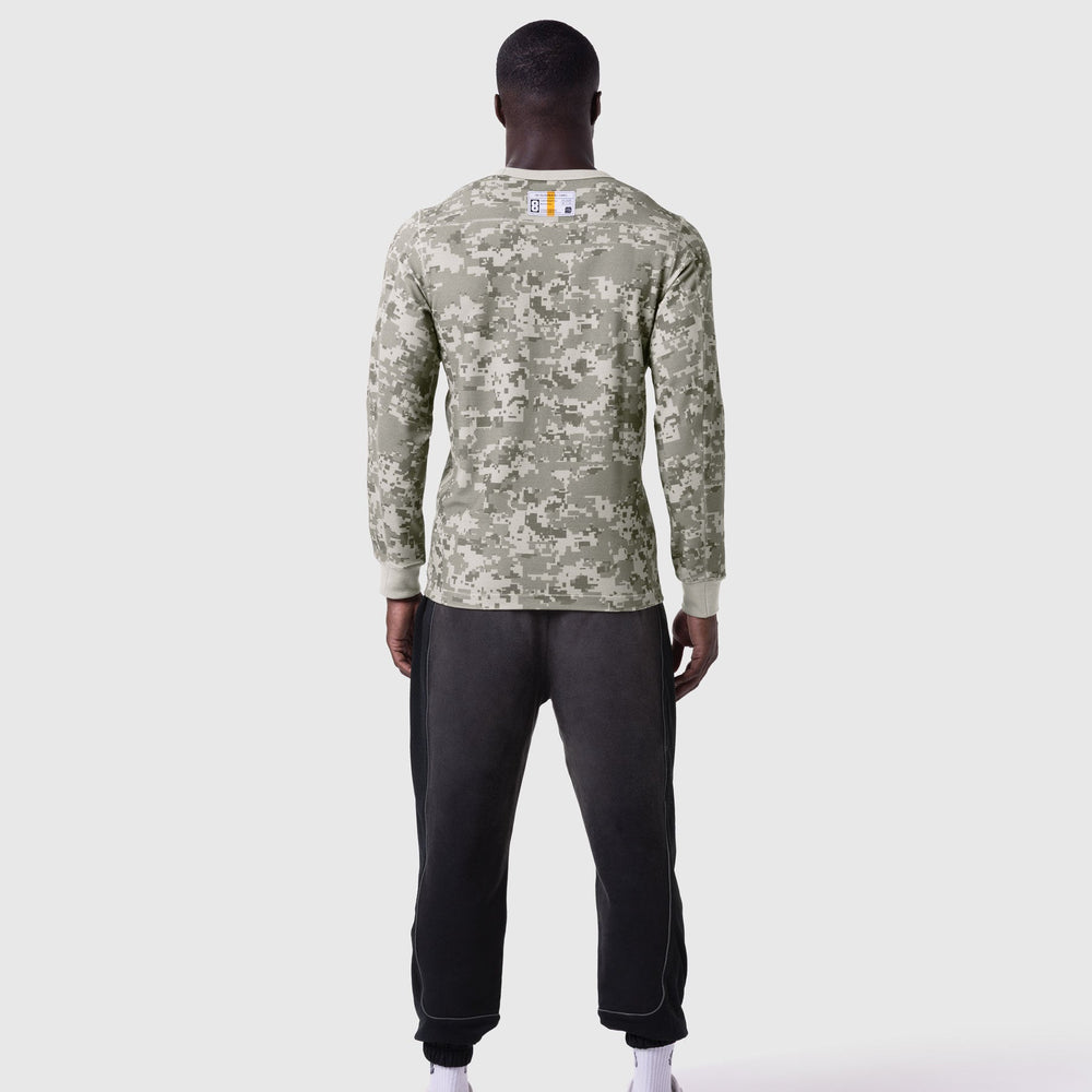 1112. Waffle Knit Longsleeve - Digital Camo