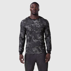 1112. Waffle Knit Longsleeve - Pixel Camo