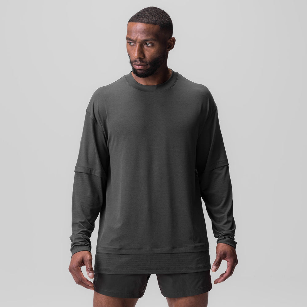 0842. 3D-Lite® 2.0 Layered Long Sleeve - Space Grey "OTWR"