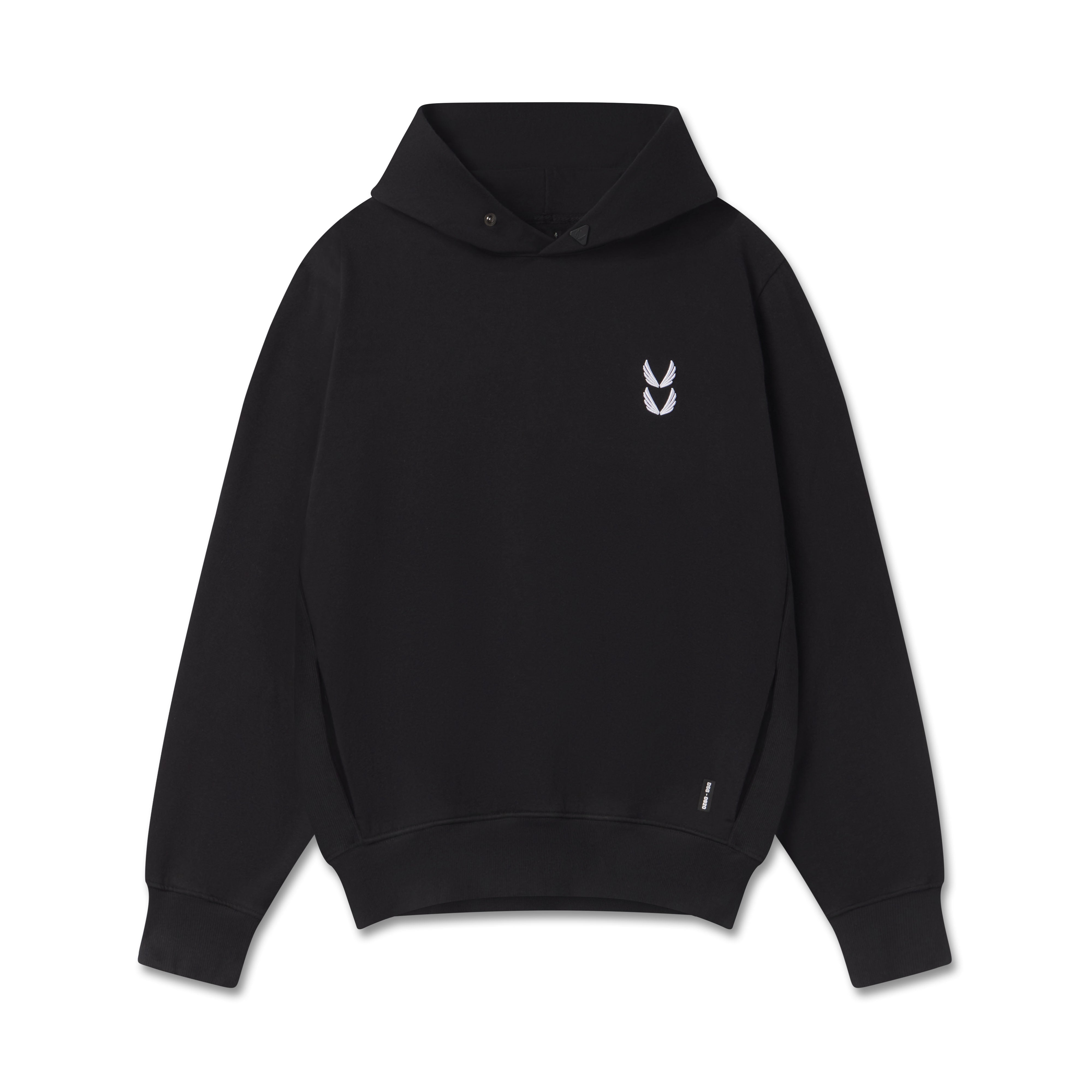 0920. Tech Essential™ Distressed Hoodie - Black