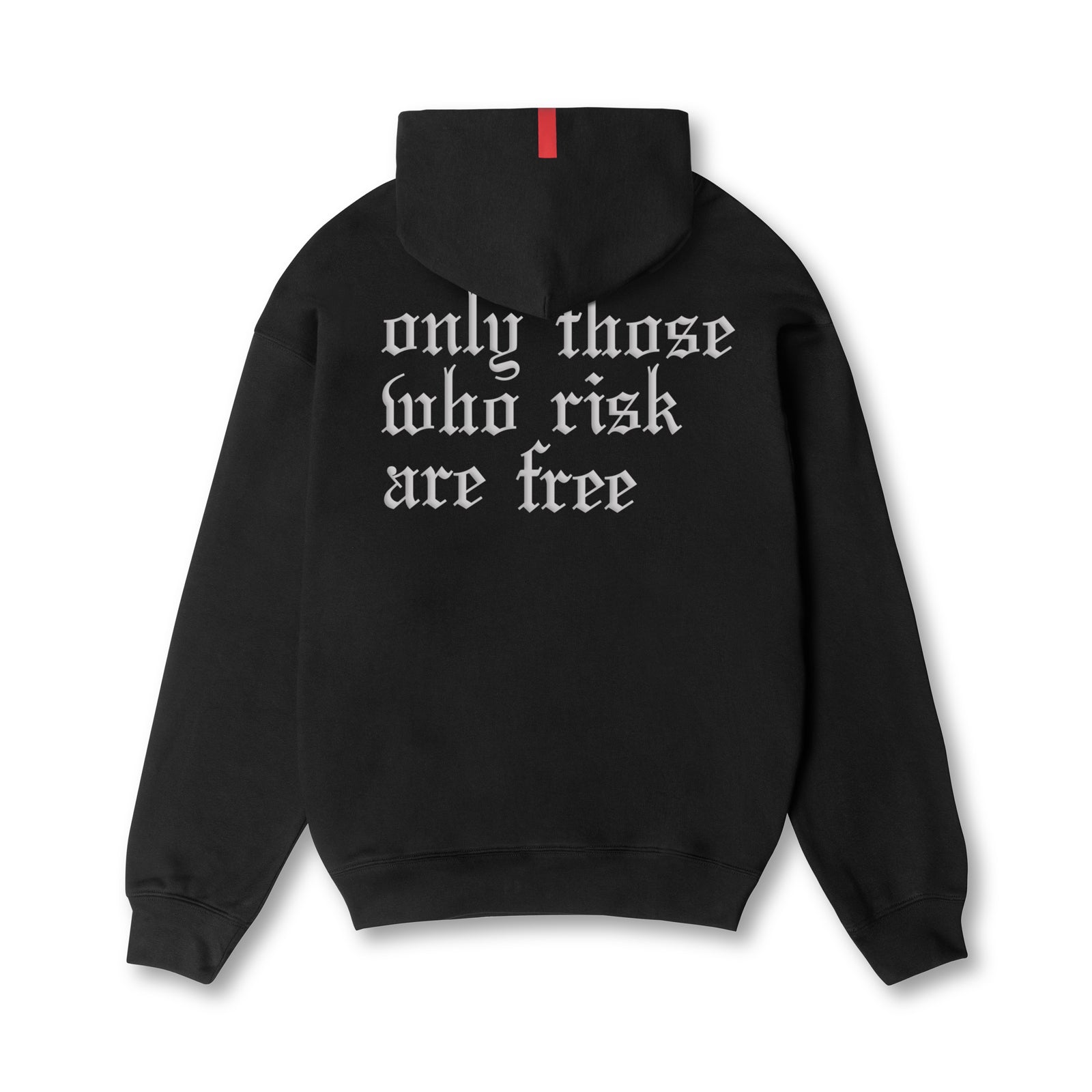 0874. Tech-Terry™ Zip Pocket Hoodie - Black/White "OTWR"