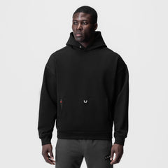 0874. Tech-Terry™ Zip Pocket Hoodie - Black/White "OTWR"