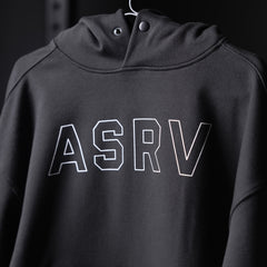 0874. Tech-Terry™ Zip Pocket Hoodie - Black "Outline"