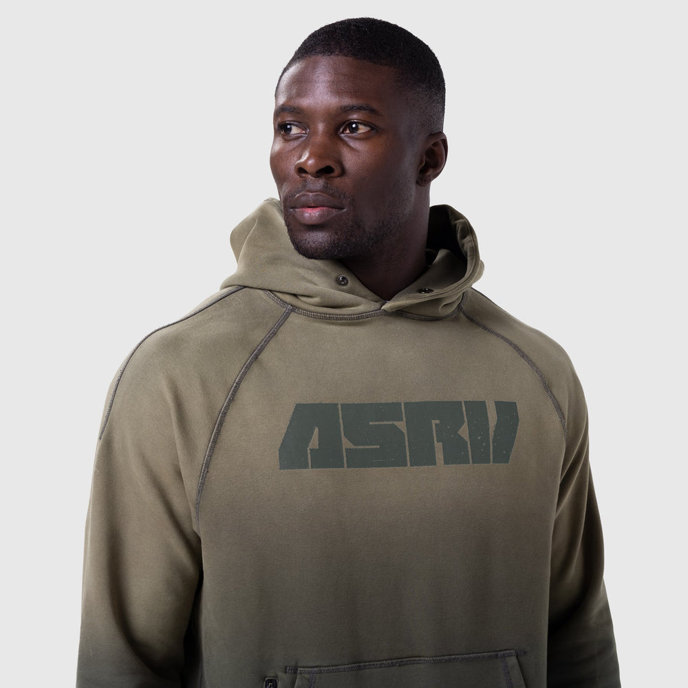 1121. Tech-Terry™ Training Hoodie - Olive Sun Fade "Blade"