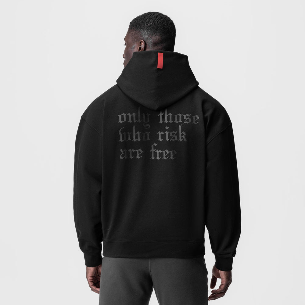 0874. Tech-Terry™ Zip Pocket Hoodie - Black/Black "OTWR"
