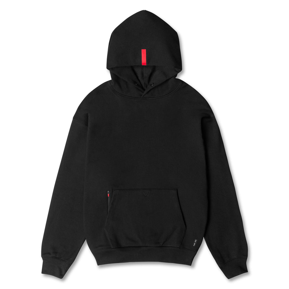 0874. Tech-Terry™ Zip Pocket Hoodie - Black/Black "OTWR"