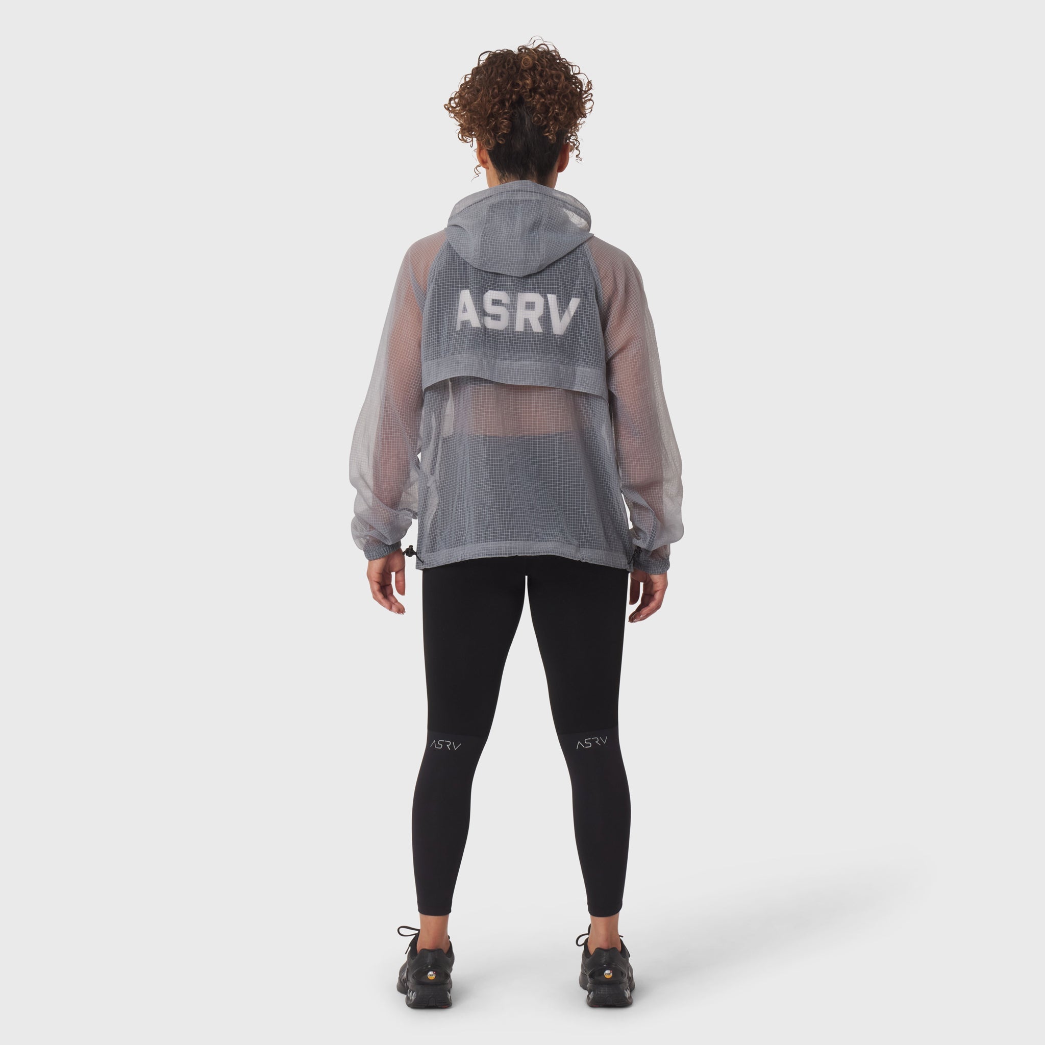 1162. Weather-Ready Transparent Ripstop Shell Jacket - Slate Grey