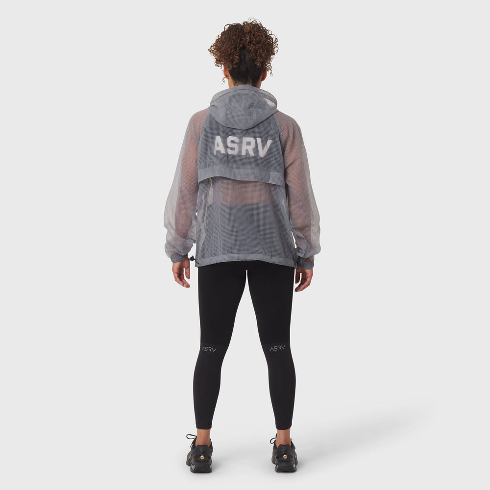 1162. Weather-Ready Transparent Ripstop Shell Jacket - Slate Grey