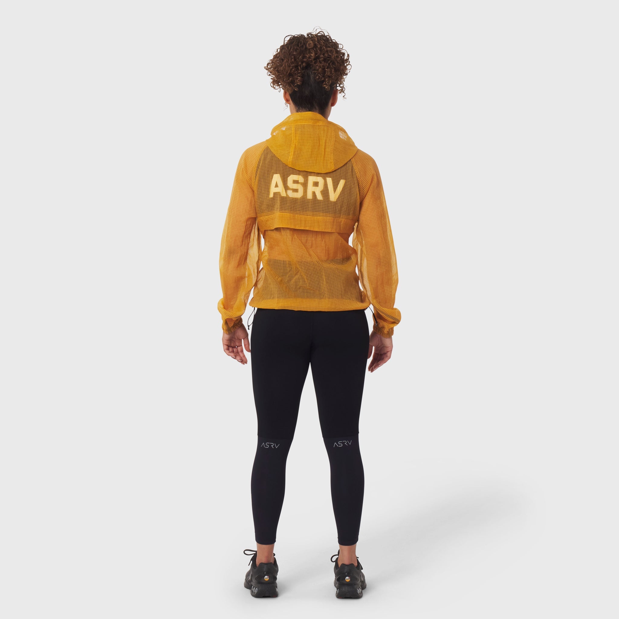 1162. Weather-Ready Transparent Ripstop Shell Jacket - Amber